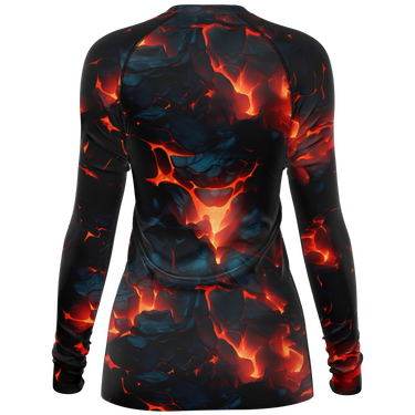 Chokefish™ Long Sleeve Rashguard Cannabis Woman's Shirt-002